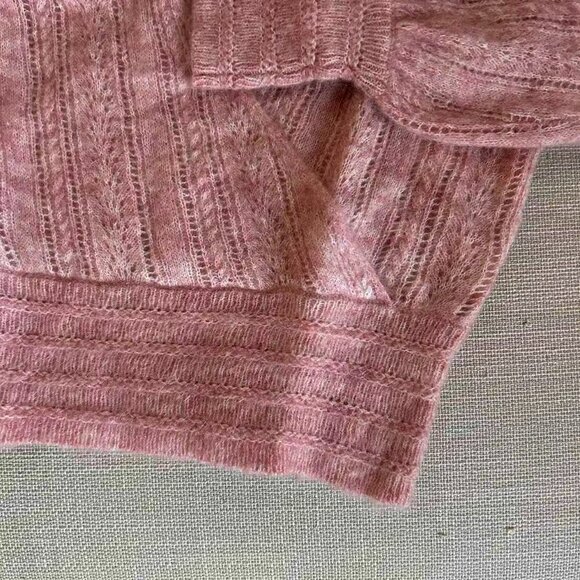BEST Sezane Cristina Jumper XS/XXS/M/L Blush Pink Sweater French Wool Mohair - Picture 9 of 11